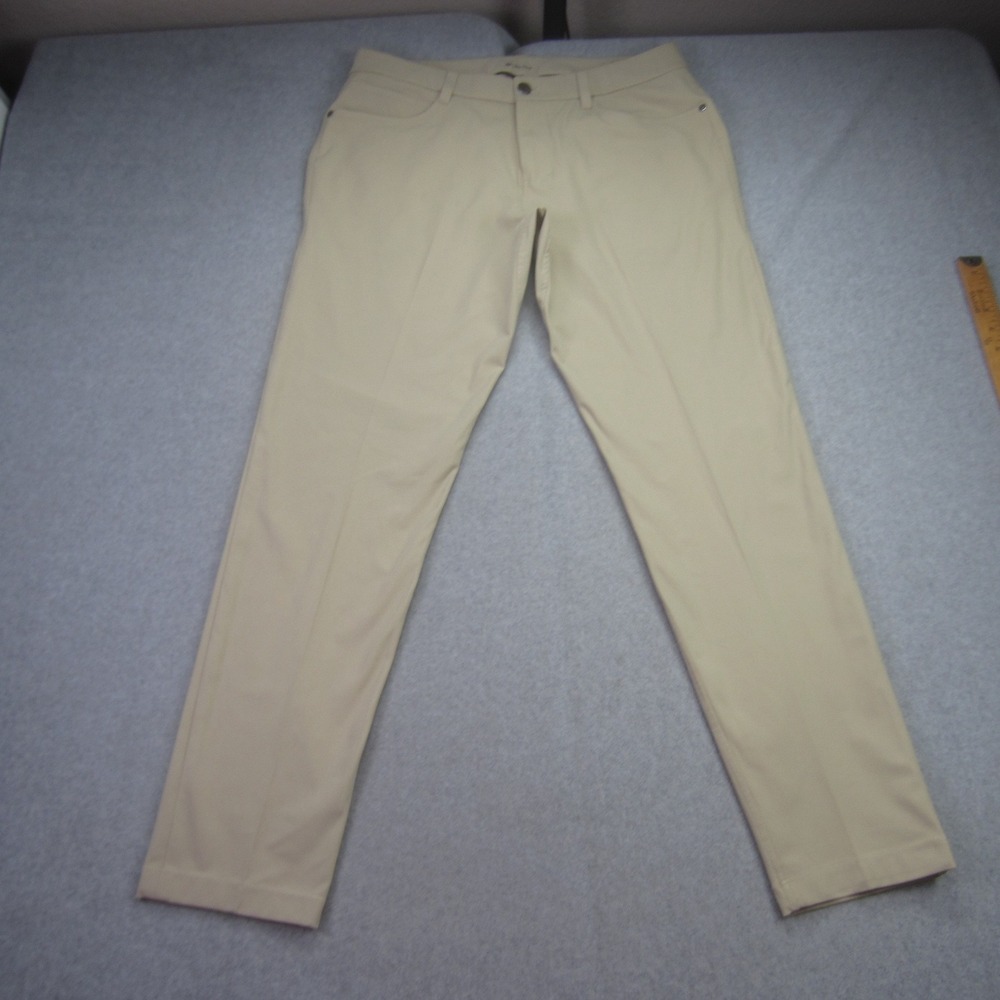 Lululemon Pants Mens 32 Tan ABC Slim‎ Straight 5 Pockets Stretch Casual Chino